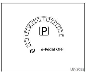 Close-up of the Nissan Leaf battery temperature gauge