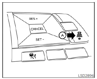 Menu interface for adjusting follow distance in Nissan Leaf ICC settings