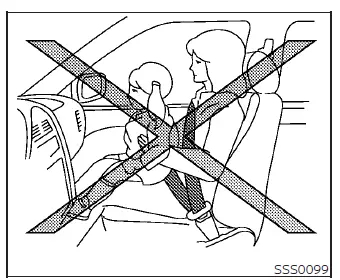 Demonstration of proper child restraint installation in the rear seat of a Nissan Leaf