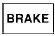 Red brake system warning icon