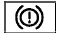 Red brake system warning icon