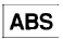 Yellow ABS warning icon