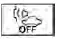 Yellow VSP off warning icon