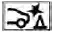 Yellow rear automatic braking warning icon