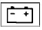 12-volt battery charge warning icon displayed on the Nissan Leaf dashboard
