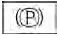 Electronic parking brake indicator red text