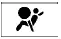 Supplemental air bag SRS warning icon red