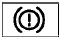 Brake system warning icon yellow