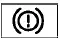 Electronic parking brake system warning icon yellow