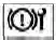 Electronic parking brake system warning icon yellow text