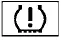 Low tire pressure warning icon yellow
