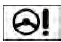 Power steering warning icon yellow steering wheel