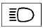 High beam indicator blue