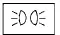 Green exterior light indicator icon