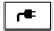 Green plug-in charging indicator icon