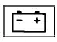 12-volt battery charging system warning icon on the dashboard