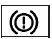 Text-based red BRAKE warning indicator