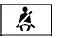 Seat belt warning light icon