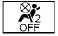 Front passenger air bag status indicator icon