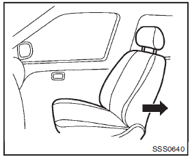 Forward-facing (front passenger seat)  step 1