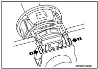 9. Pull out and disconnect the each cable from the pin of the M/T