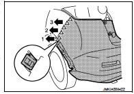 8. Disconnect rear fog lamp harness connector.