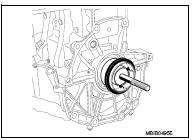 11. Install the cover (G) and nut (H) (putting the threaded part (I) of